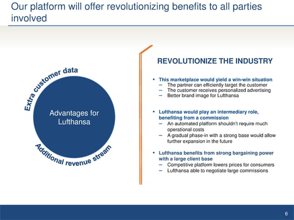 LUFTHANSA'S CUSTOM MARKETPLACE ASSESMENT - Page 6