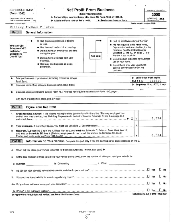 2000 U.S. Individual Income Tax Return - Page 5