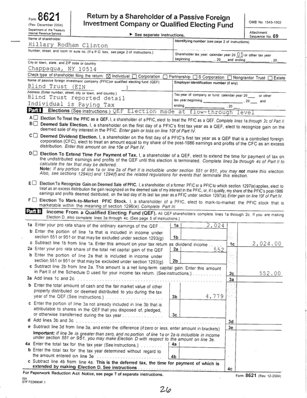 2005 U.S. Individual Income Tax Return - Page 26