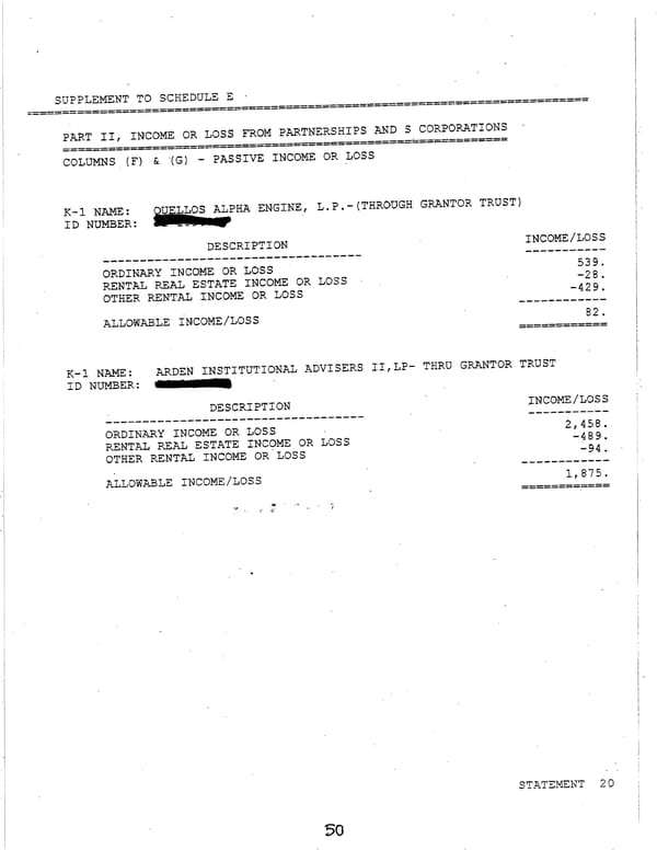 2006 U.S. Individual Income Tax Return - Page 50