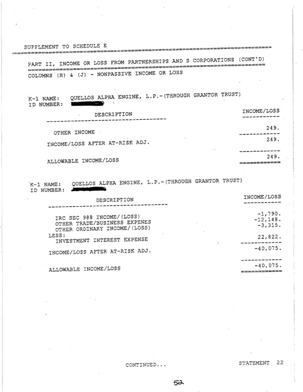 2006 U.S. Individual Income Tax Return - Page 52