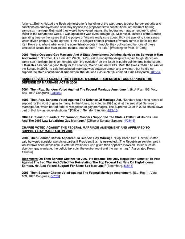 2016 Democrats on Federal Marriage Amendment - Page 2