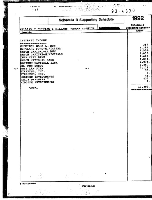 1992 U.S. Individual Income Tax Return (B_Clinton_1992) - Page 7