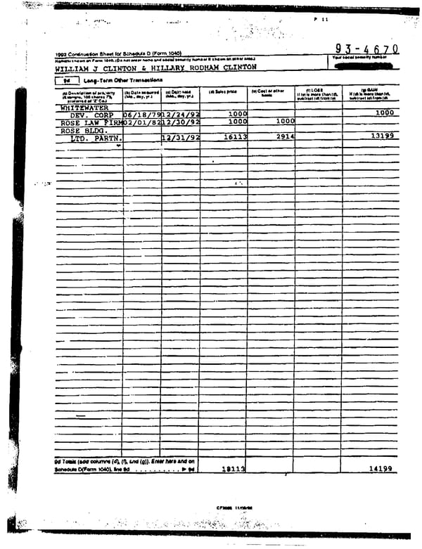 1992 U.S. Individual Income Tax Return (B_Clinton_1992) - Page 10