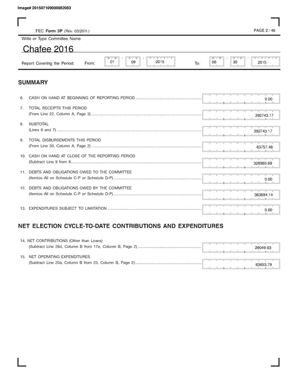 Chafee July Quarterly 2015 - Page 2