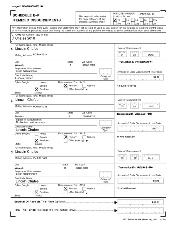 Chafee July Quarterly 2015 - Page 33