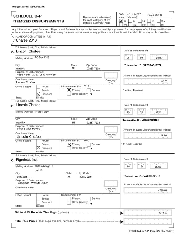 Chafee July Quarterly 2015 - Page 36