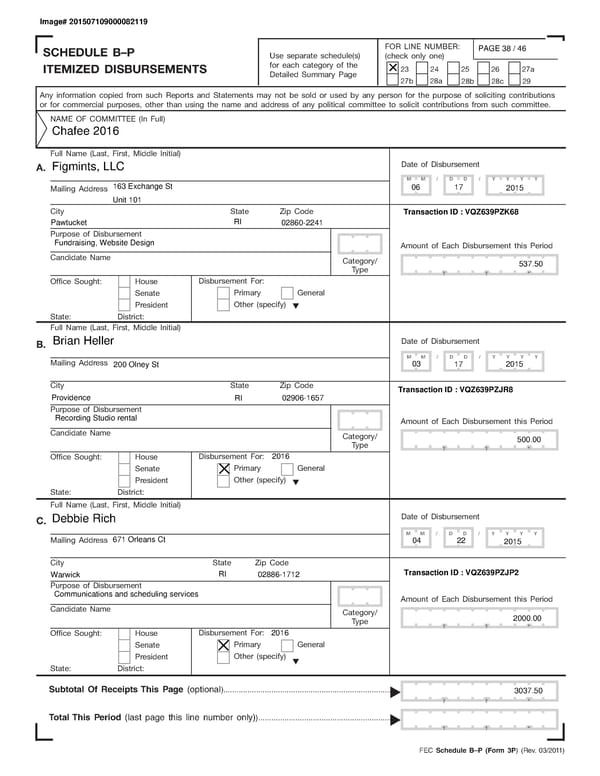 Chafee July Quarterly 2015 - Page 38