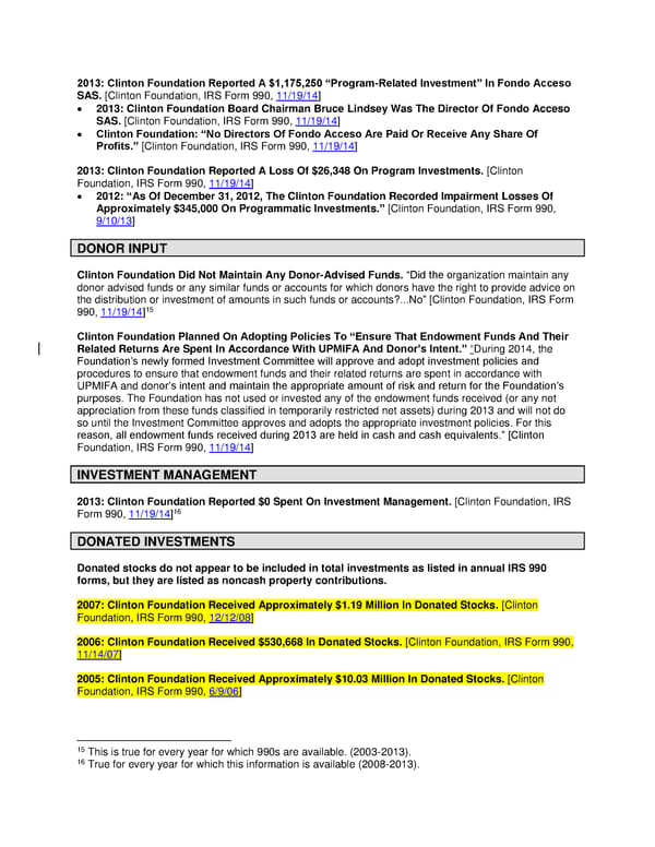 Clinton Foundation Investments LS - Page 5