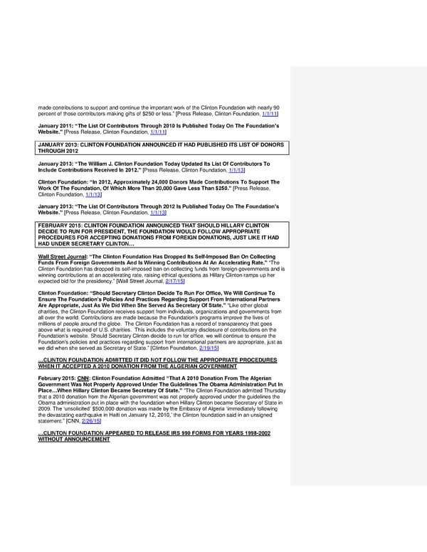 Clinton Foundation Transparency Timeline - Page 3