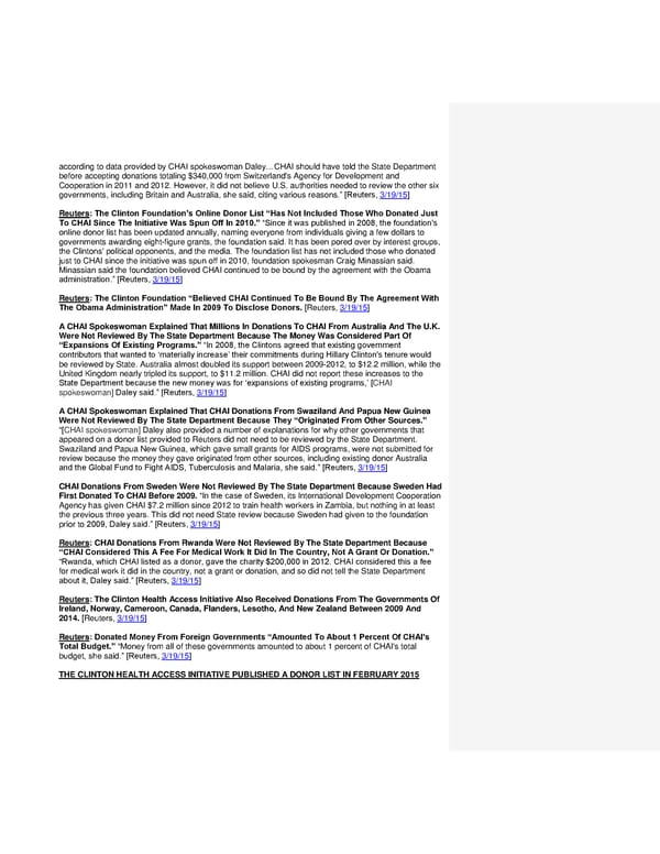 Clinton Foundation Vulnerabilities Master Doc FINAL - Page 14