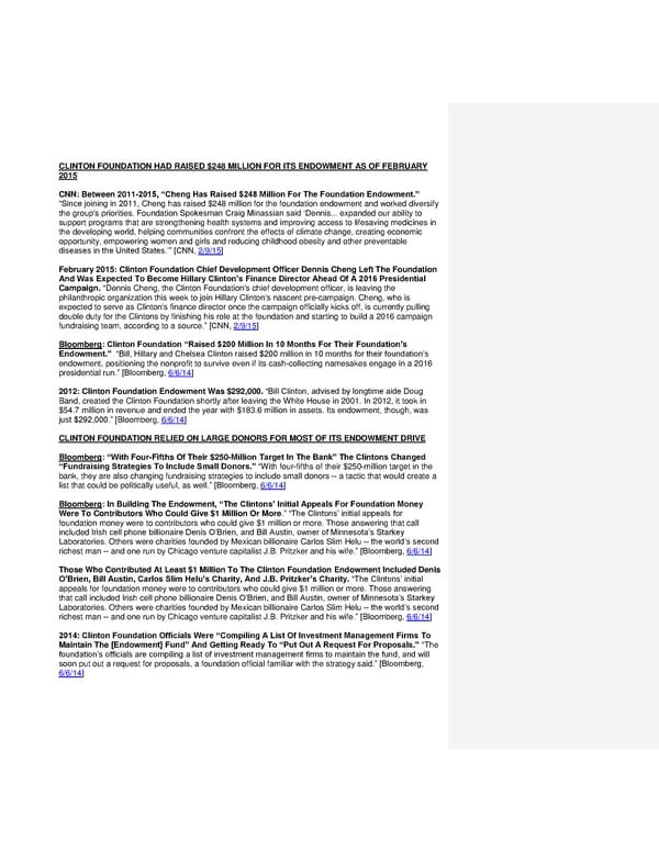 Clinton Foundation Vulnerabilities Master Doc FINAL - Page 24