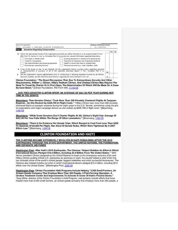 Clinton Foundation Vulnerabilities Master Doc FINAL - Page 34