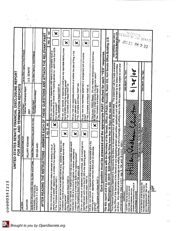 Clintons PFD 2007 - Page 1