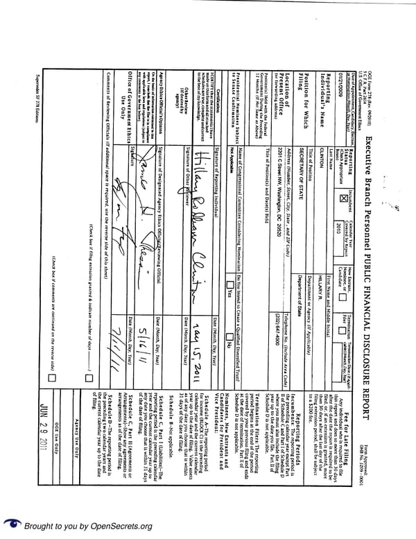 Clintons PFD 2010 - Page 1