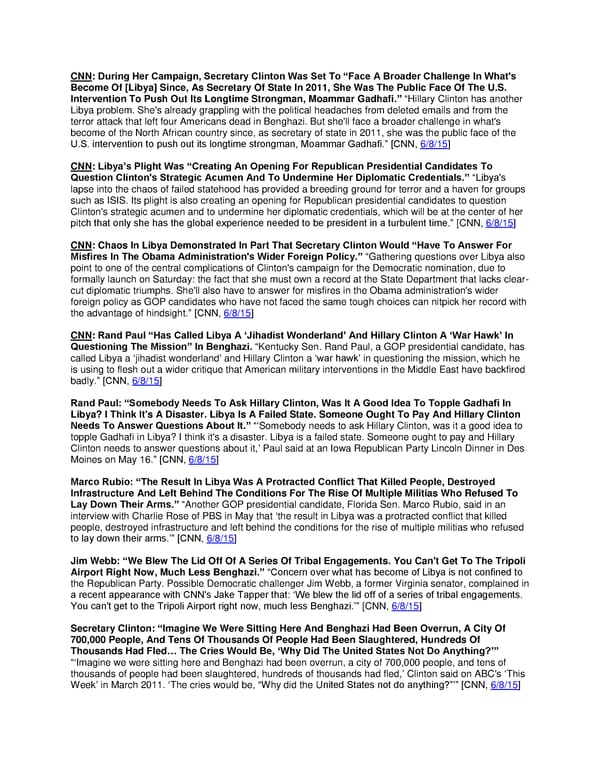 HRC and Libya aftermath - Page 1