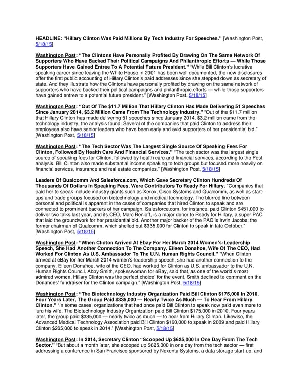 HRC and Tech Sector speeches - Page 1