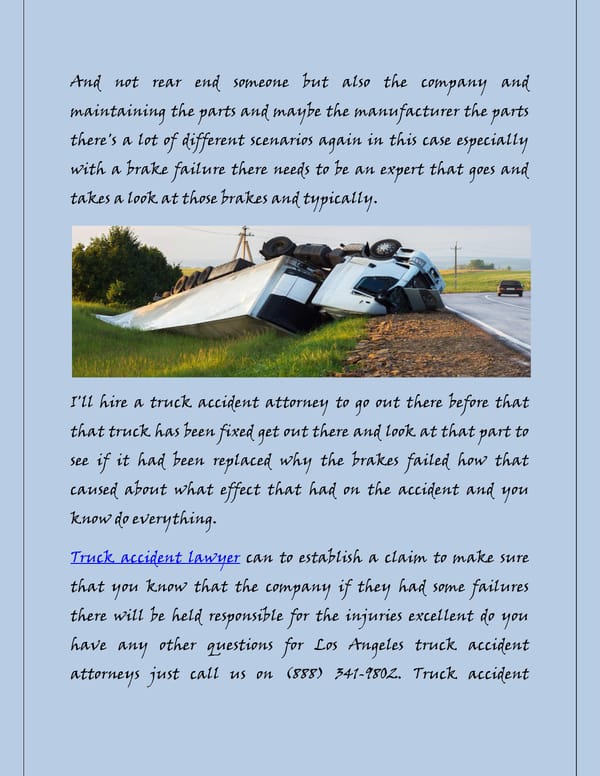 Los Angeles Truck accident attorney answers legal questions - Page 7