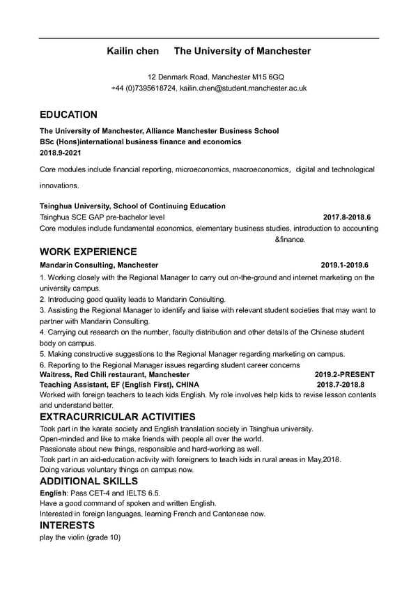 Microsoft Word - CV-KAILIN CHEN.docx - Page 1