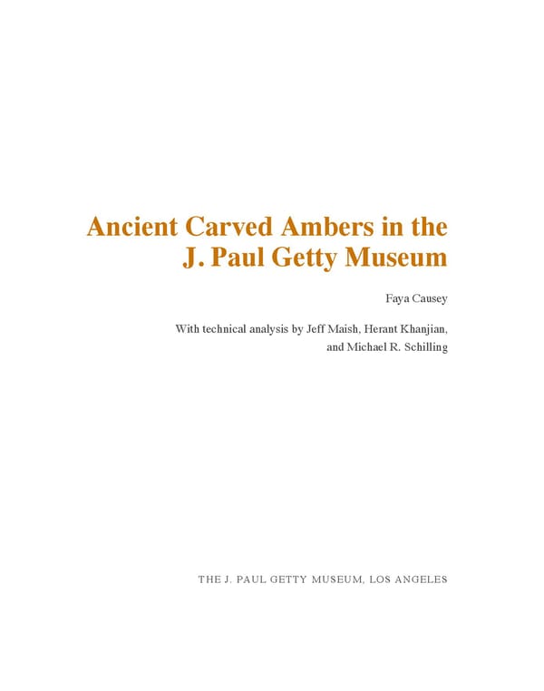 Ancient Carved Ambers in the J. Paul Getty Museum - Page 5