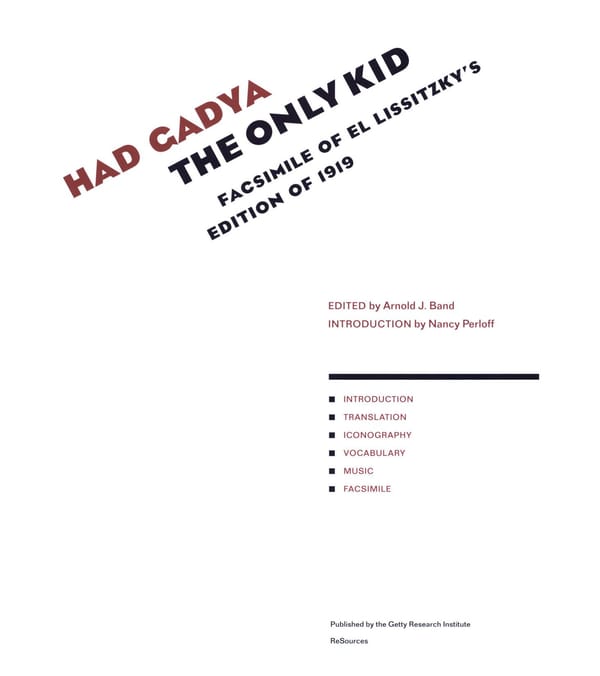 Had Gadya The Only Kid: Lissitzky 1919 - Page 3