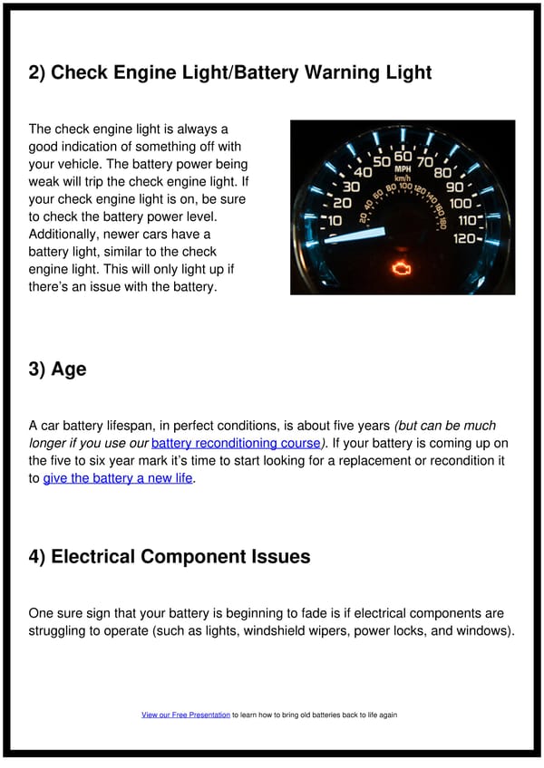 7 Signs Your Car Battery Is About To Die and Needs to Be Replaced (or reconditioned) - Page 3