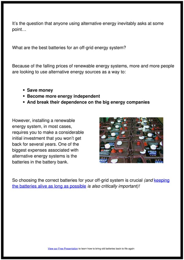 The 3 Best Batteries For An Off-Grid Energy System - Page 2