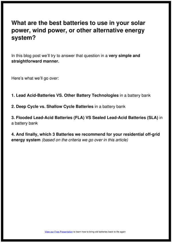 The 3 Best Batteries For An Off-Grid Energy System - Page 4