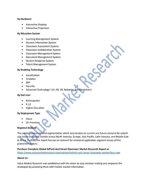 EdTech And Smart Classroom Market Size, Growth & Global Forecast Report to 2027 - Page 2