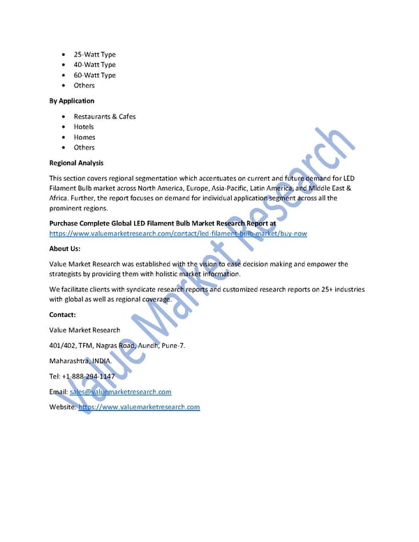 LED Filament Bulb Market Size, Key Players & Global Forecast Report to 2027 - Page 2