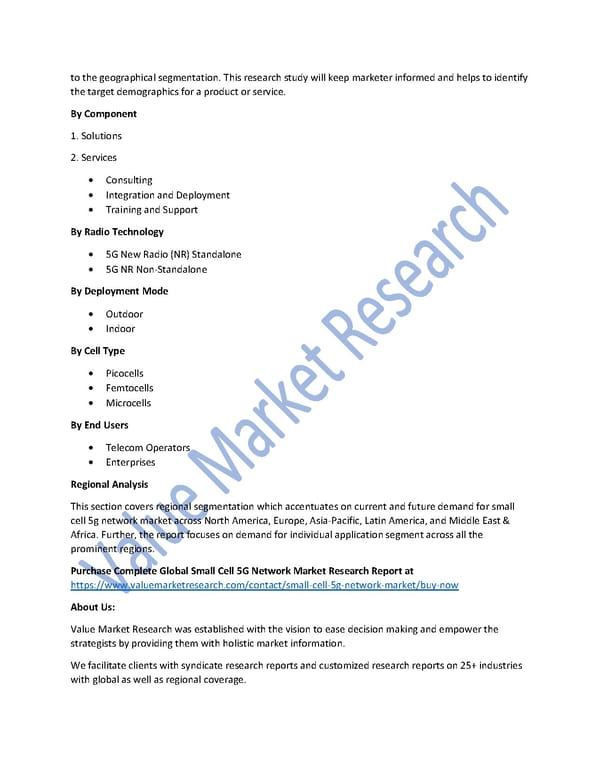 Small Cell 5G Network Market Size, Analysis Report and Forecast to 2027 - Page 2