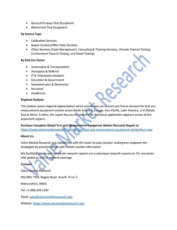 Test and Measurement Equipment Market Size, Key Players & Global Forecast Report to 2027 - Page 2