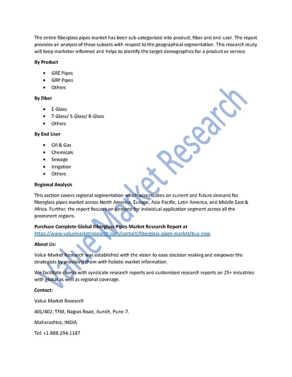 Fiberglass Pipes Market Size, Share, Global Forecast to 2027 - Page 2