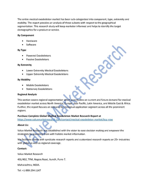 Medical Exoskeleton Market Size, Trends & Global Outlook, 2020-2027 - Page 2