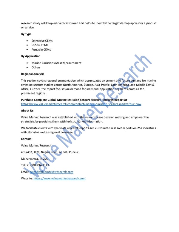 Marine Emission Sensors Market Size, Key Players & Global Forecast Report to 2027 - Page 2