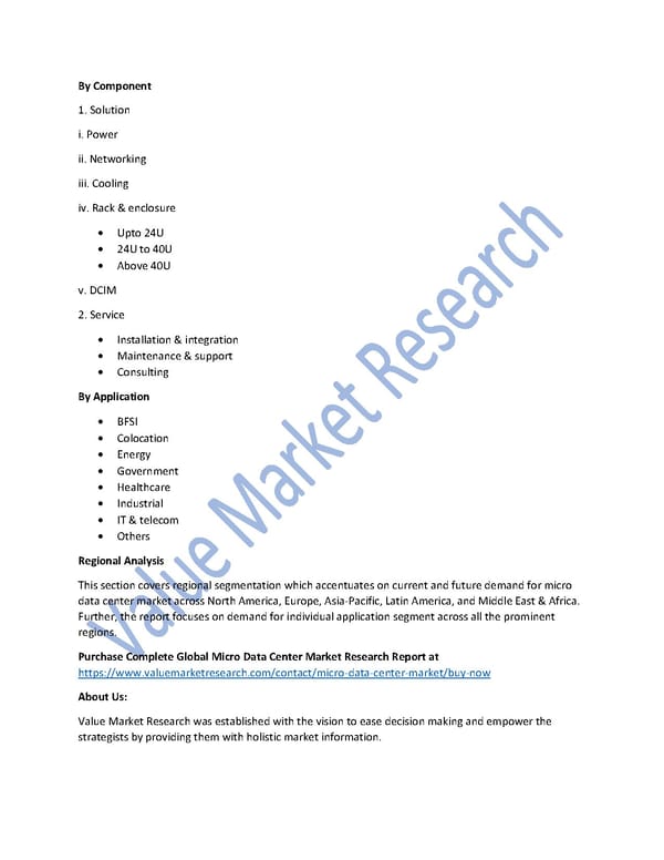 Micro Data Center Market Size, Share, Analysis and Forecast to 2027 - Page 2