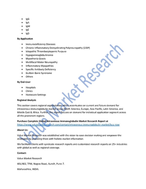 Intravenous Immunoglobulin Market Size, Analysis and Forecast to 2027 - Page 2