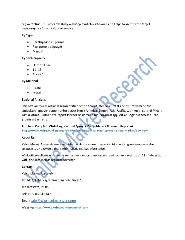 Agricultural Sprayer Pump Market Size, Industry Outlook and Forecast to 2027 - Page 2