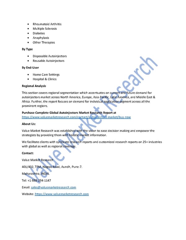 Autoinjectors Market Size, Share, Global Forecast to 2027 - Page 2