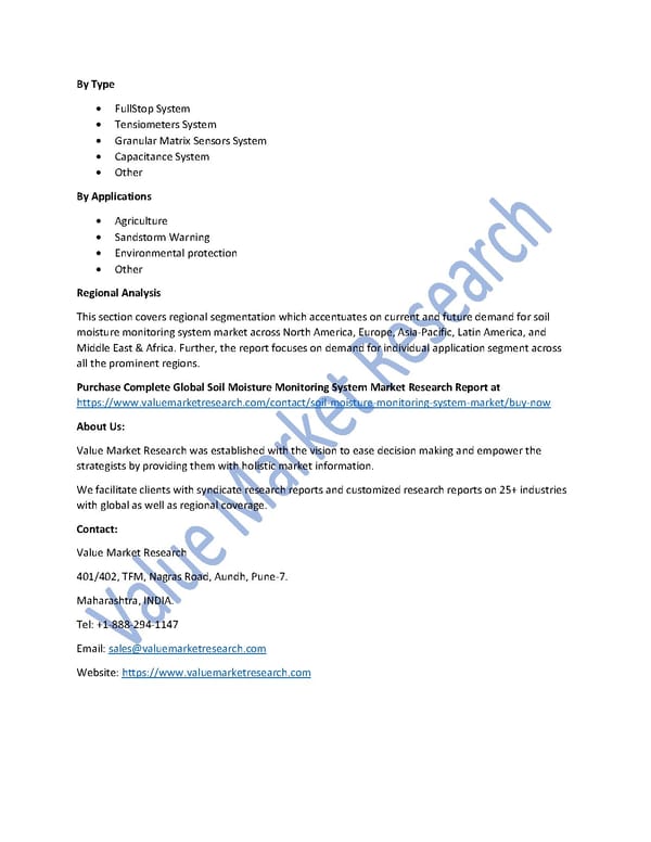 Soil Moisture Monitoring System Market Size, Top Players & Forecast Report to 2027 - Page 2