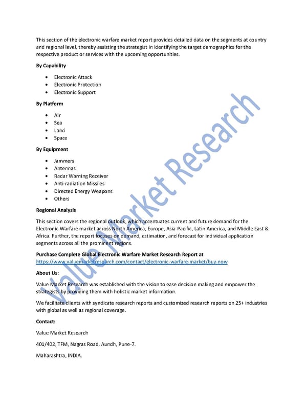 Electronic Warfare Market Size, Share, Global Forecast to 2027 - Page 2