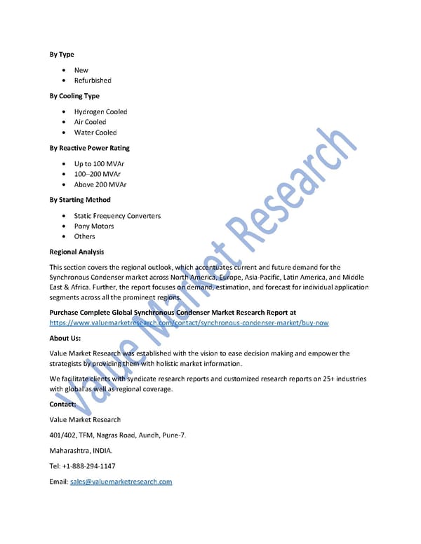 Synchronous Condenser Market Size, Top Players & Forecast Report to 2027 - Page 2