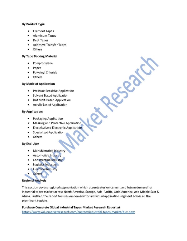 Industrial Tapes Market Size, Analysis Report and Forecast to 2027 - Page 2