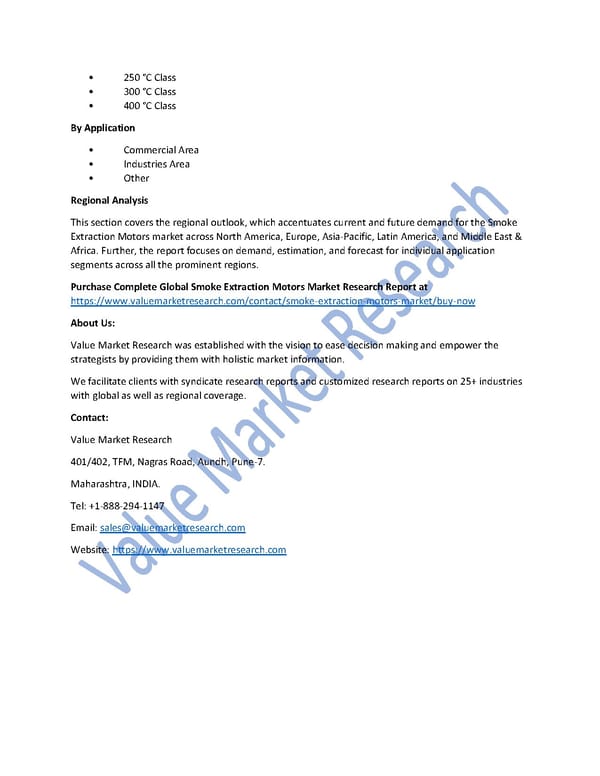 Smoke Extraction Motors Market Size, Analysis and Forecast to 2027 - Page 2