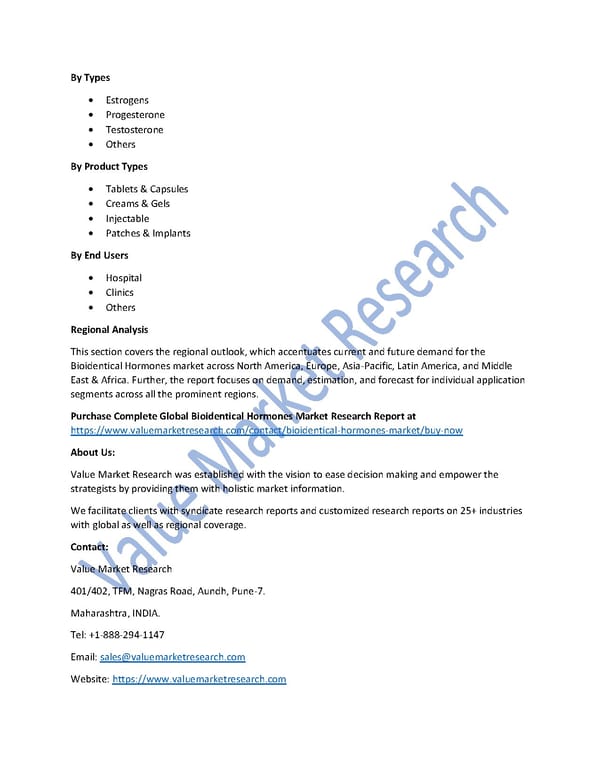 Bioidentical Hormones Market Size, Industry Outlook and Forecast to 2027 - Page 2