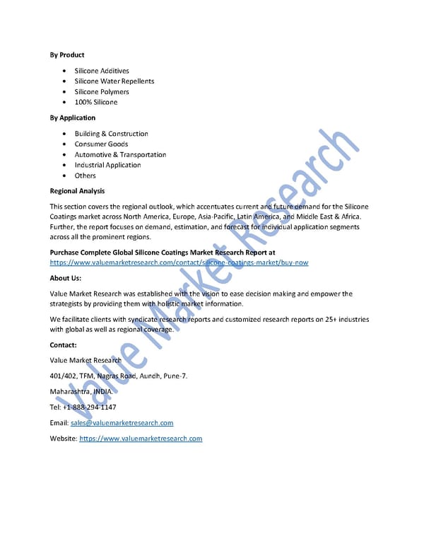 Silicone Coatings Market Size, Analysis and Forecast to 2027 - Page 2