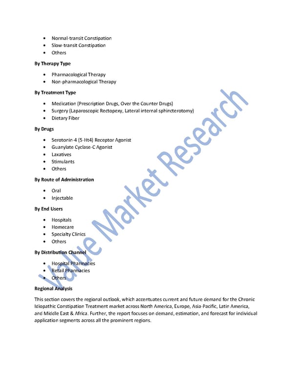 Chronic Idiopathic Constipation Treatment Market Size, Trends & Global Outlook Report to 2027 - Page 2