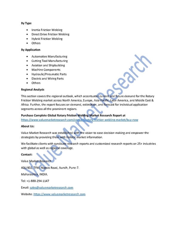 Rotary Friction Welding Market Size, Industry Outlook and Forecast to 2027 - Page 2