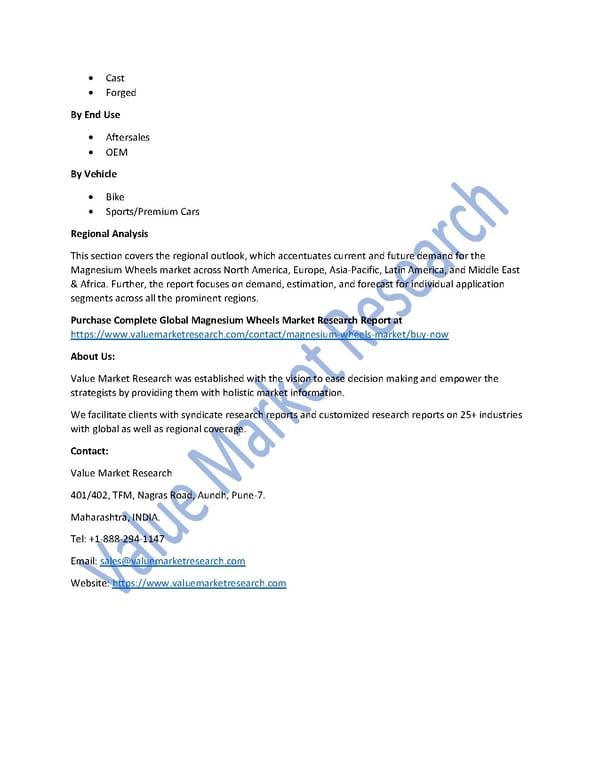 Magnesium Wheels Market Size, Share, Analysis and Forecast to 2027 - Page 2