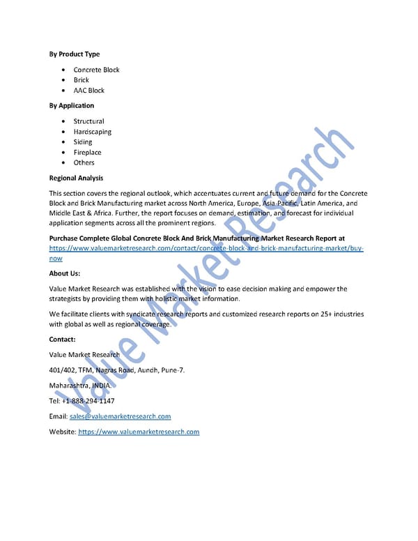 Concrete Block And Brick Manufacturing Market Size, Top Players & Forecast Report to 2027 - Page 2